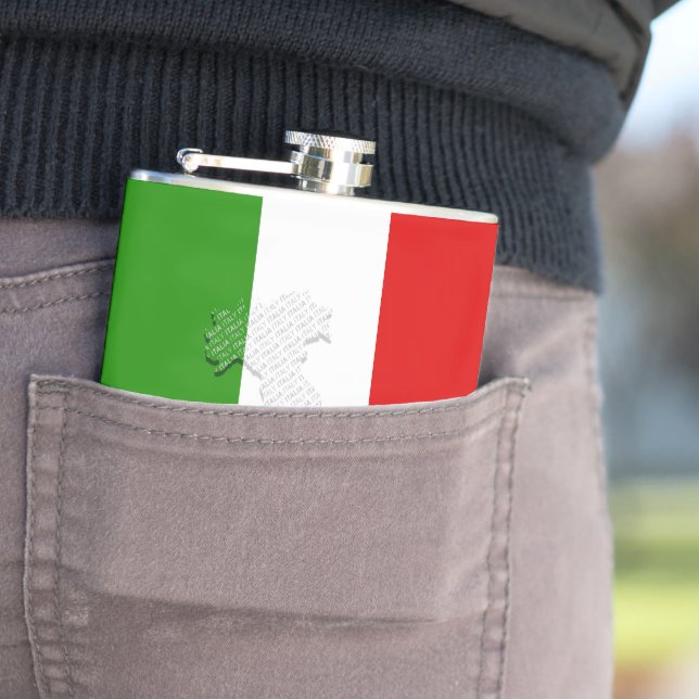 Flasques Drapeau italien (En situation)