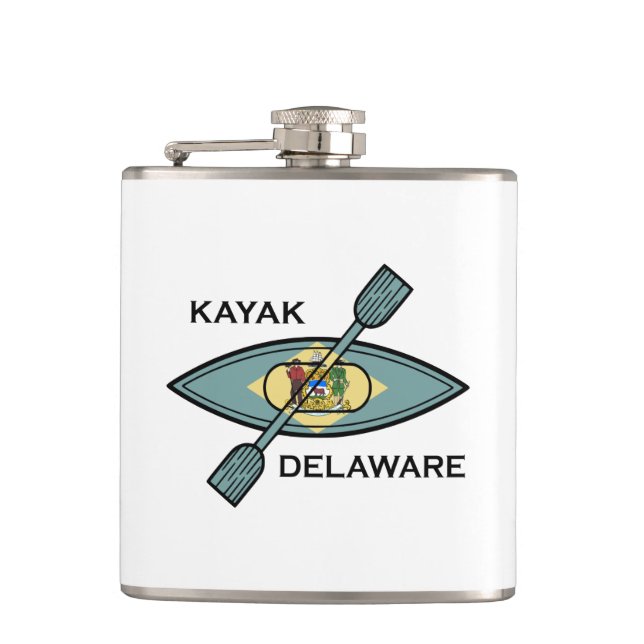 Flasques Drapeau Kayak Delaware (Devant)