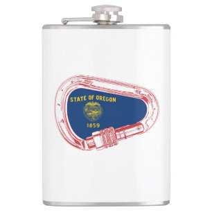 Flasques Drapeau Oregon Escalade carabiner