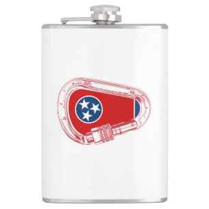 Flasques Drapeau Tennessee Escalade carabiner