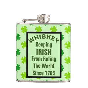 Flasques Drôle Irlandais Boire Humour Joke Booze Whiskey