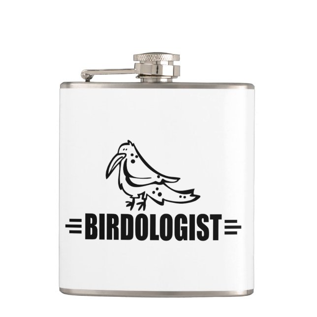 Flasques Drôle J'aime les oiseaux (Devant)