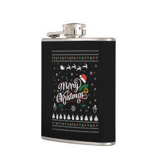 Flasques Drôle Mauvais Joyeux Noël