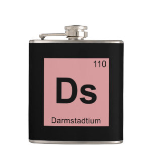 Flasques Ds - Darmstadtium Chimie Symbole Tableau Périodiqu