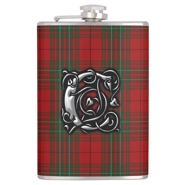 Flasques Écossais rouge de tartan de Cummings de Cumming de (Devant)