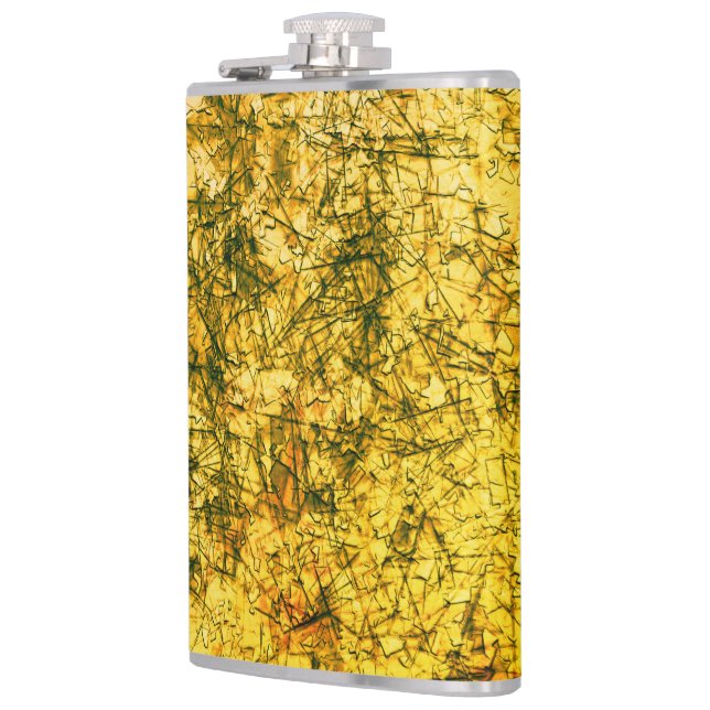 Flasques Écrans sur les rayures sur un ocher légèrement tac (Gauche)