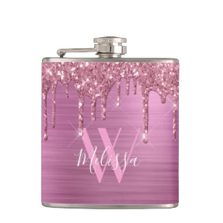 Flasques Élégant Blush rose Étincelle Parties scintillant L