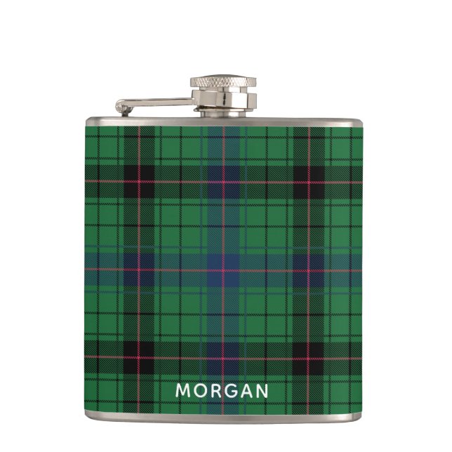 Flasques Élégant Davidson Tartan Plaid sur mesure  (Devant)