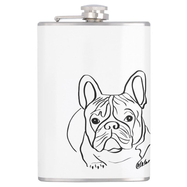 Flasques Élégant minimaliste Bulldog (Devant)