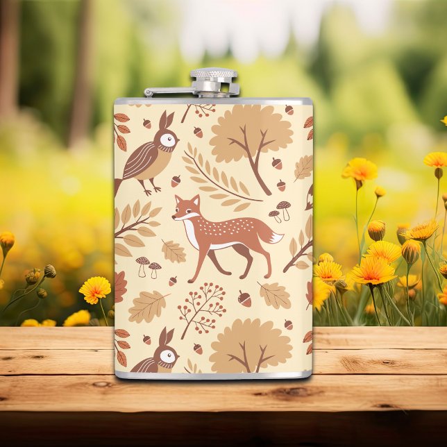 Flasques Élégant Motif d'automne scandinave (Créateur téléchargé)
