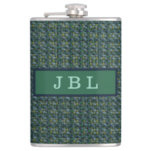 Flasques Élégant Oxford Tweed Monogramme