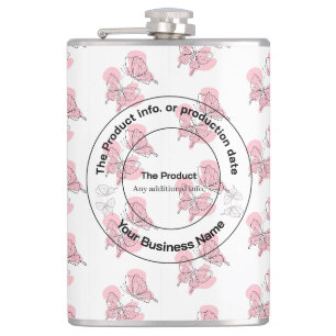 Flasques Élégant Produit Moderne Minimaliste Noir Et Blanc