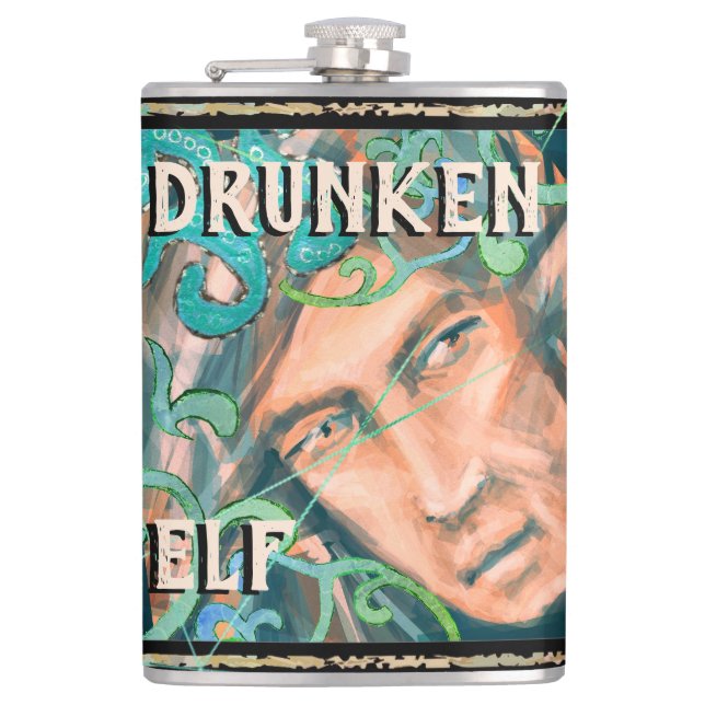 Flasques Elfe en bois vert ivre Elvish Brew (Devant)