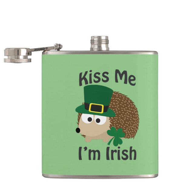 Flasques Embrasse-moi Je suis Irlandais ! hérisson (Ouvert)