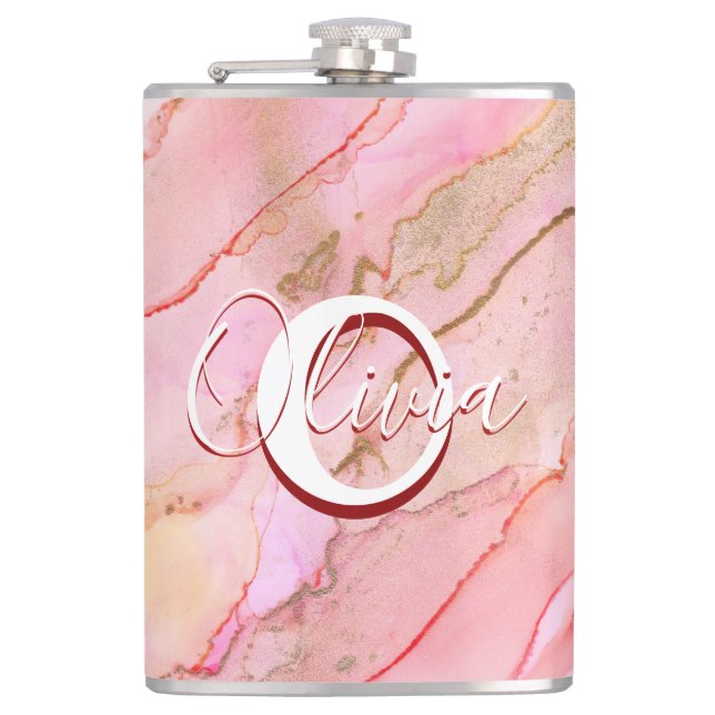 Flasques Encre D'Alcool Fluide Rose Doux (Devant)