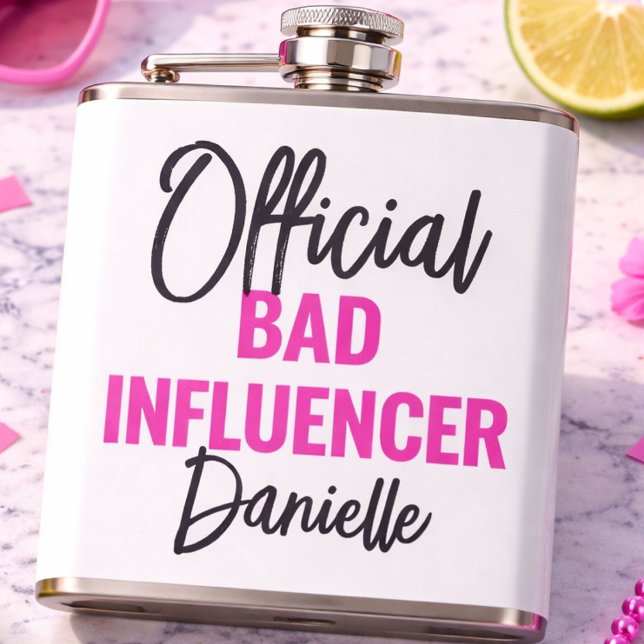 Flasques Enterrement de vie de jeune fille Bad Influencer o (Créateur téléchargé)