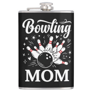 Flasques Épingles de cœur de maman de bowling Ligue drôle F