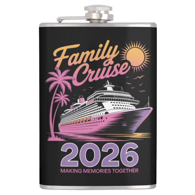 Flasques Équipe de Croisière Familiale 2026 Voyage Correspo (Devant)