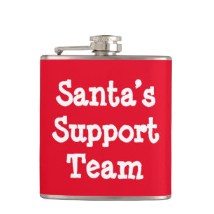 Flasques Équipe de support père Noël