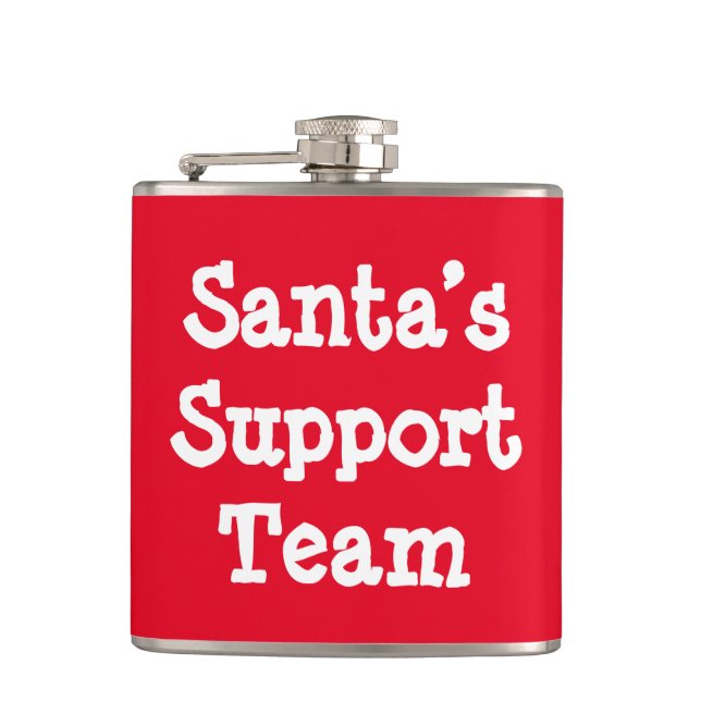 Flasques Équipe de support père Noël (Devant)