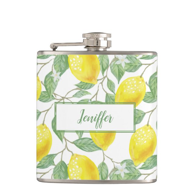 Flasques Été jaune citron doux. (Devant)