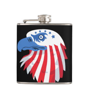 Flasques Etoiles & Stripes Bald Eagle. Nom de la Personnali