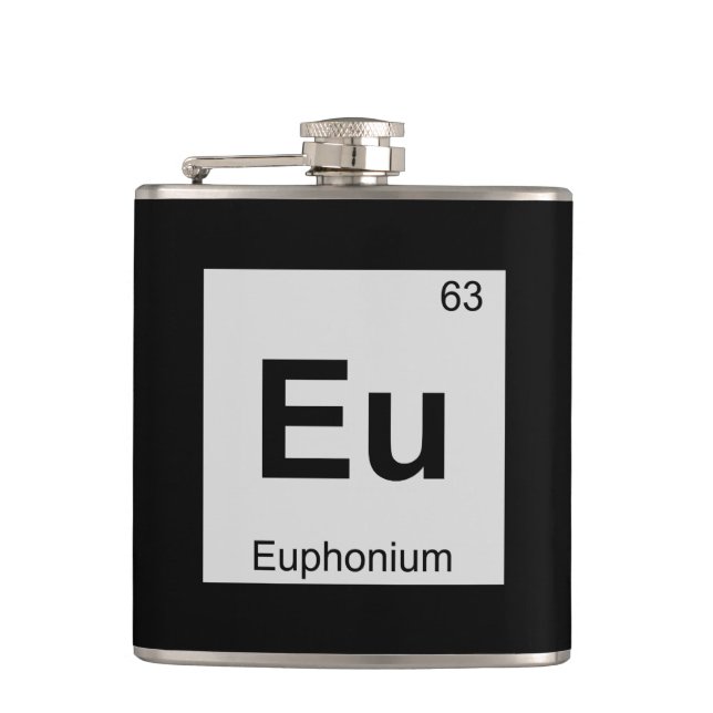 Flasques Eu - Musique d'Euphonium Chimie Tableau Périodique (Devant)