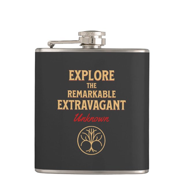 Flasques Explorez Un Citation Extravagant Remarquable Incon (Devant)