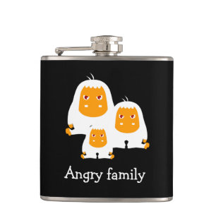 Flasques Famille en colère Singes design T-Shirt Bain Mat