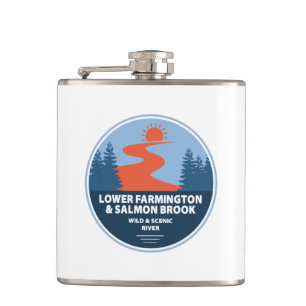Flasques Farmington & Saumon Brook Wild & Pittoresque River