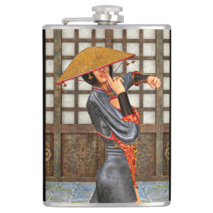Flasques Femme de combat asiatique