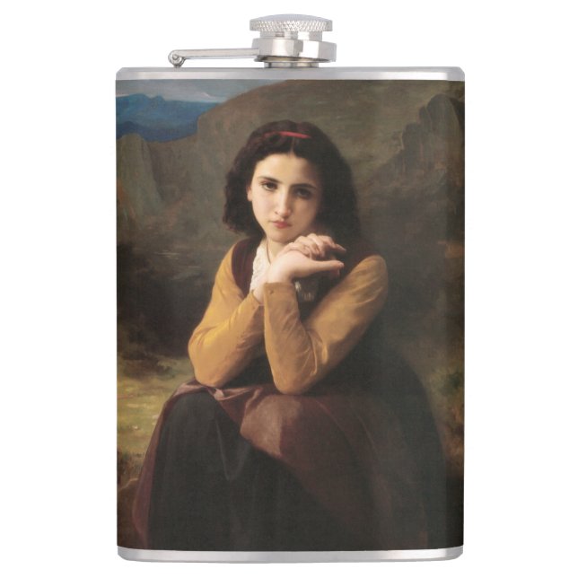 Flasques Femme Mignonne de Jeune Femme par Bouguereau (Devant)