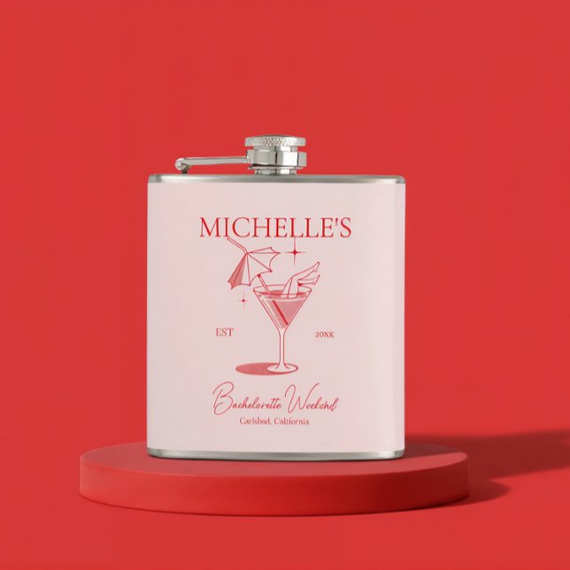 Flasques Fête de Fiançailles Rétro Cocktail pour Femmes (Créateur téléchargé)