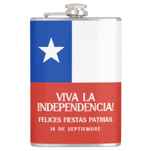 Flasques Fêtes Patrias Fête de l'indépendance du Chili
