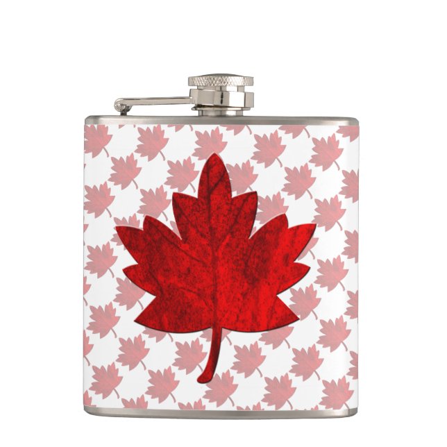 Flasques Feuille d'érable du Canada par Shirley Taylor (Devant)