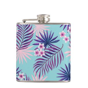 Flasques Feuilles tropicaux et fleurs 2