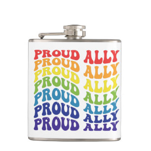 Flasques Fière Ally LGBTQ GAY PRIDE Arc en ciel