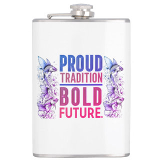 Flasques Fière Tradition, audacieux Futur Poisson Conceptio