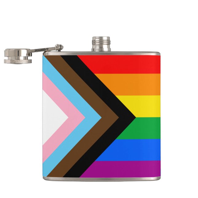 Flasques Fierté de progrès LGBTQ+ (Ouvert)