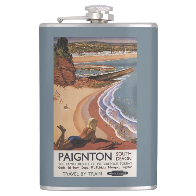 Flasques Fille britannique de chemins de fer regardant (Devant)