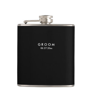 Flasques Fils Personnalisés Noirs Cadeaux De Mariage Pour S