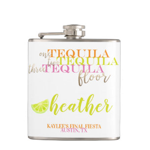 Flasques Finale Fiesta Favoriser Tequila Bachelorette Party