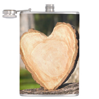 Flasques fiole cardiaque en bois