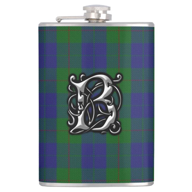 Flasques Fiole Clan Barclay Tartan Old Scotland (Devant)
