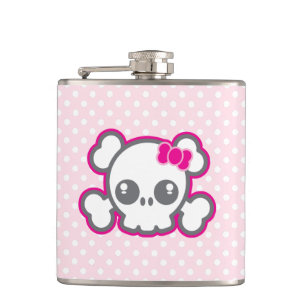 Flasques Fiole crâne rose Kawaii