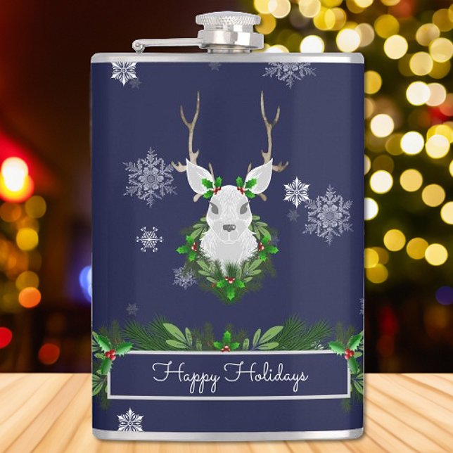 Flasques Fiole de rennes bleus (Blue Reindeer Flask)