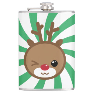 Flasques Fiole de rennes de Kawaii