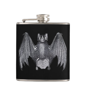 Flasques Fiole de vinyle en acier inoxydable de l'horreur V