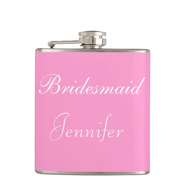 Flasques Fiole embouteillée en vinyle de Bridesmaid (Devant)
