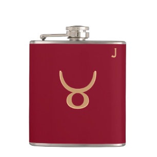 Flasques Fiole monographique rouge - Zodiac - Taurus